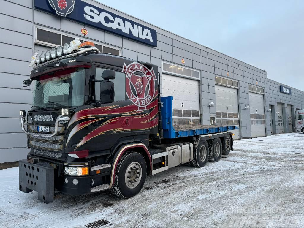 Scania Scania R580lb8x4*4 full plog Rol kiper kamioni sa kukom za podizanje tereta