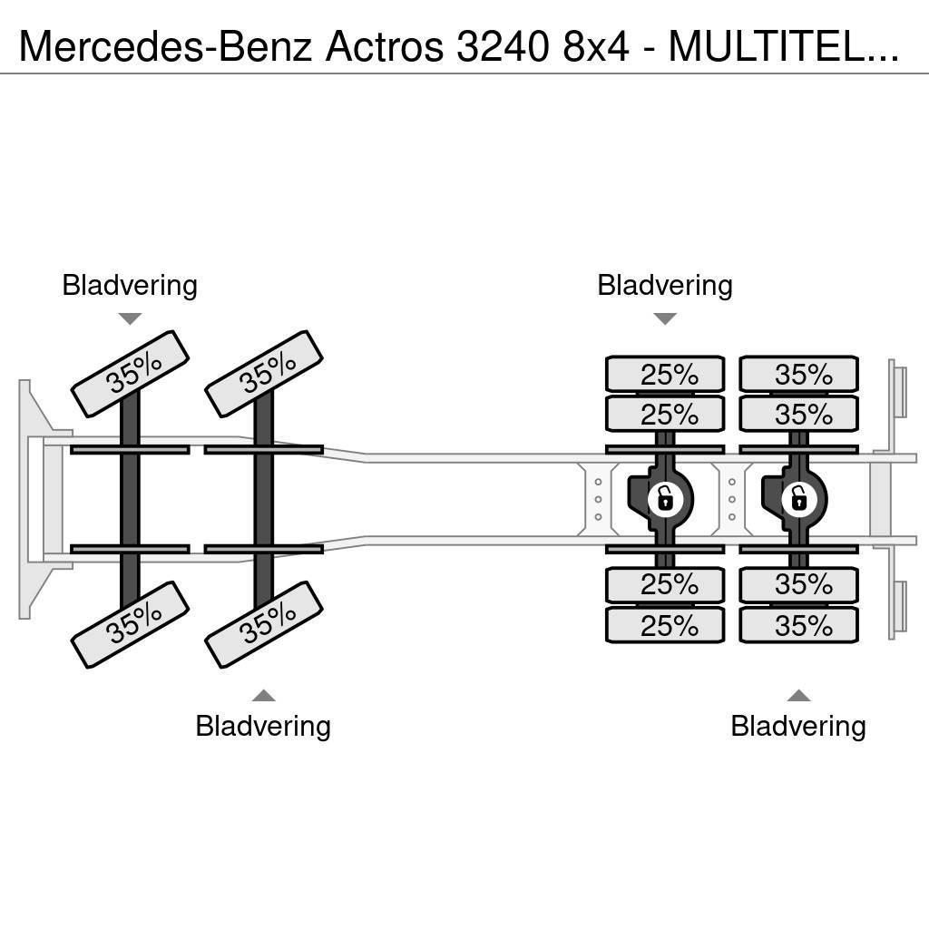 Mercedes-Benz Actros 3240 8x4 - MULTITEL J350TA Hoogwerker - Sky Auto korpe
