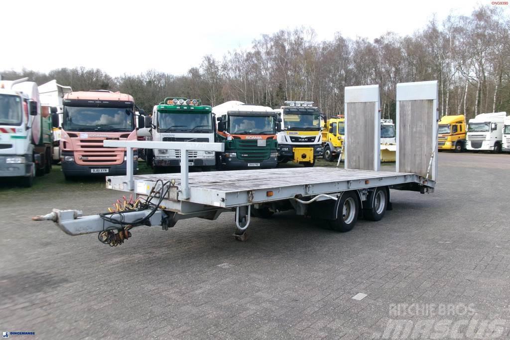 King 2-axle platform drawbar trailer 14t + ramps Prikolice platforme/otvoreni sanduk