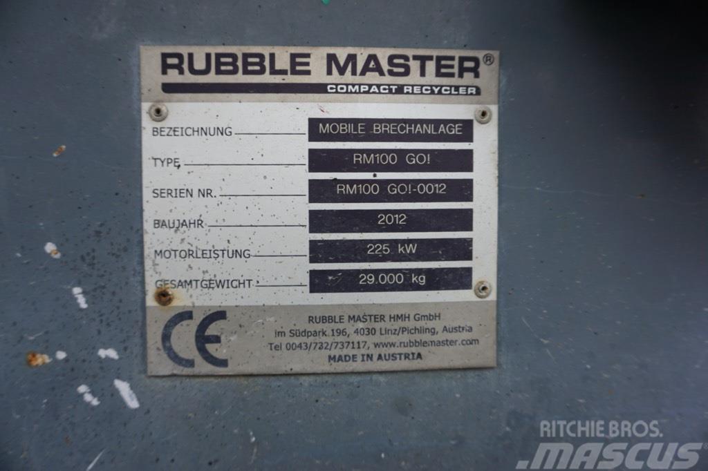 Rubble Master RM 100GO! Mobilne drobilice