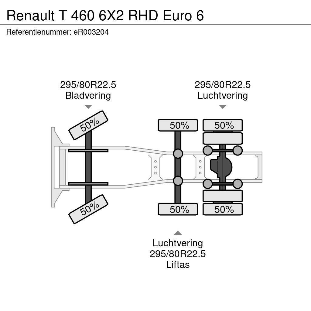 Renault T 460 6X2 RHD Euro 6 Tegljači