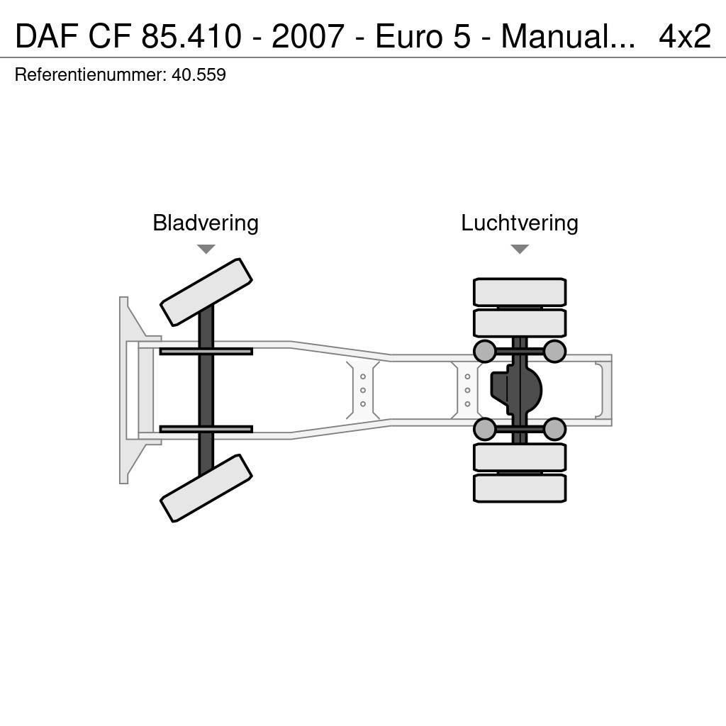 DAF CF 85.410 - 2007 - Euro 5 - Manual ZF - 40.559 Tegljači