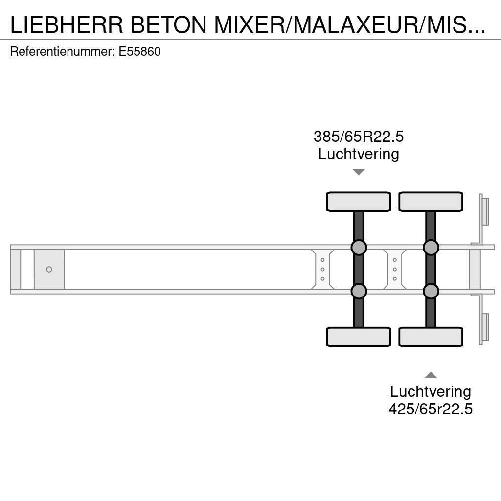 Liebherr BETON MIXER/MALAXEUR/MISCHER 12m³+Motor/Moteur Aux Ostale poluprikolice