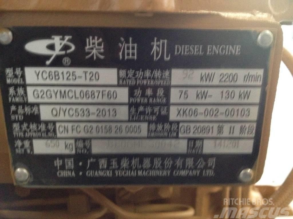 Yuchai YC6B125-T20 Motori za građevinarstvo