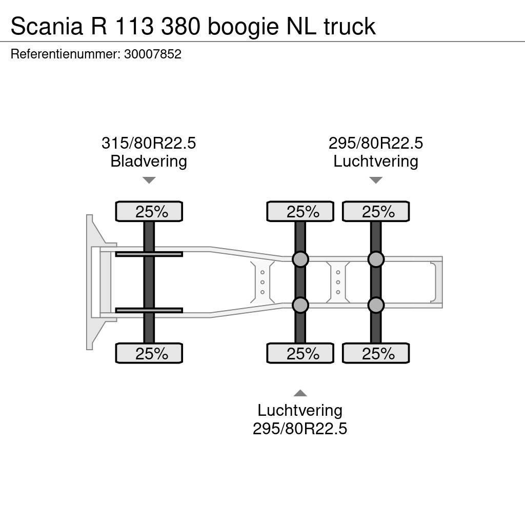 Scania R 113 380 boogie NL truck Tegljači