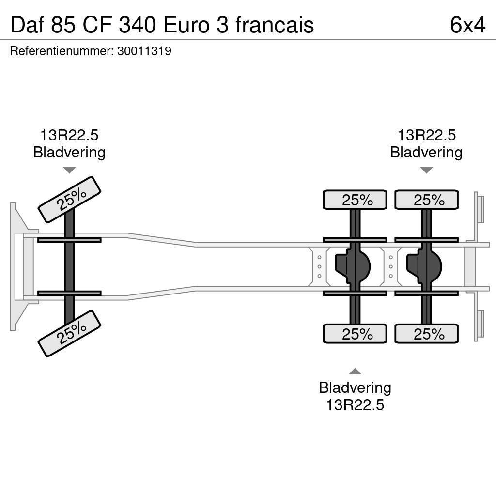 DAF 85 CF 340 Euro 3 francais Kamioni sa otvorenim sandukom