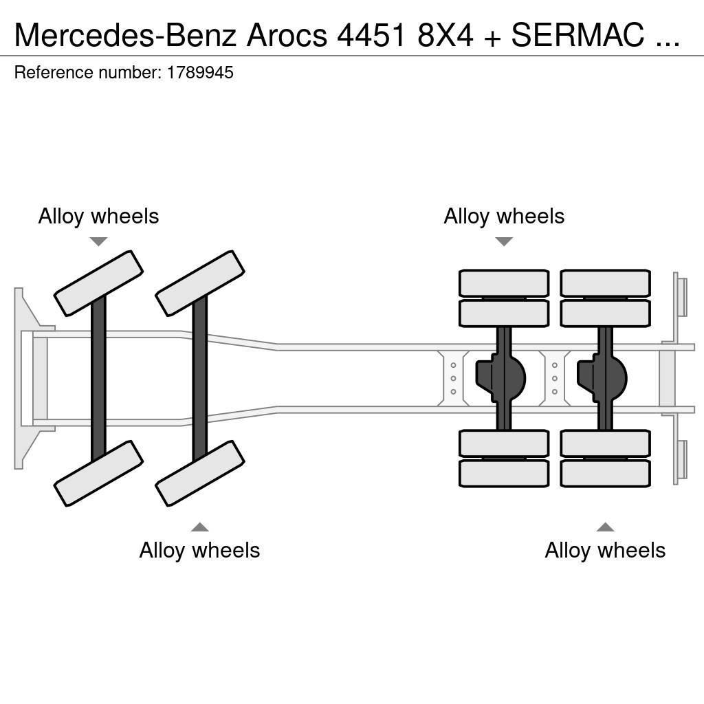 Mercedes-Benz Arocs 4451 8X4 + SERMAC 5RZ51 METER CONCREET PUMP/ Kamionske beton pumpe