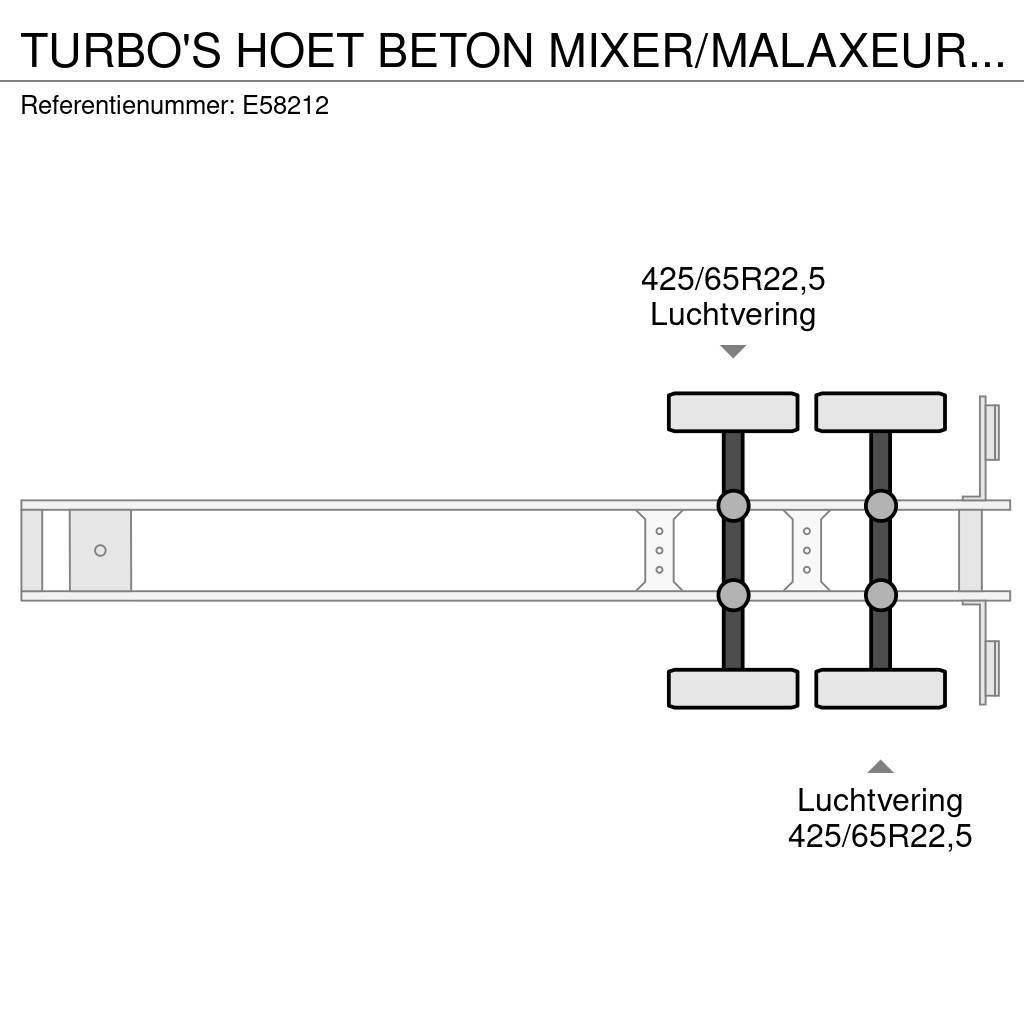  TURBO'S HOET BETON MIXER/MALAXEUR/MISCHER 10M3 +MO Ostale poluprikolice