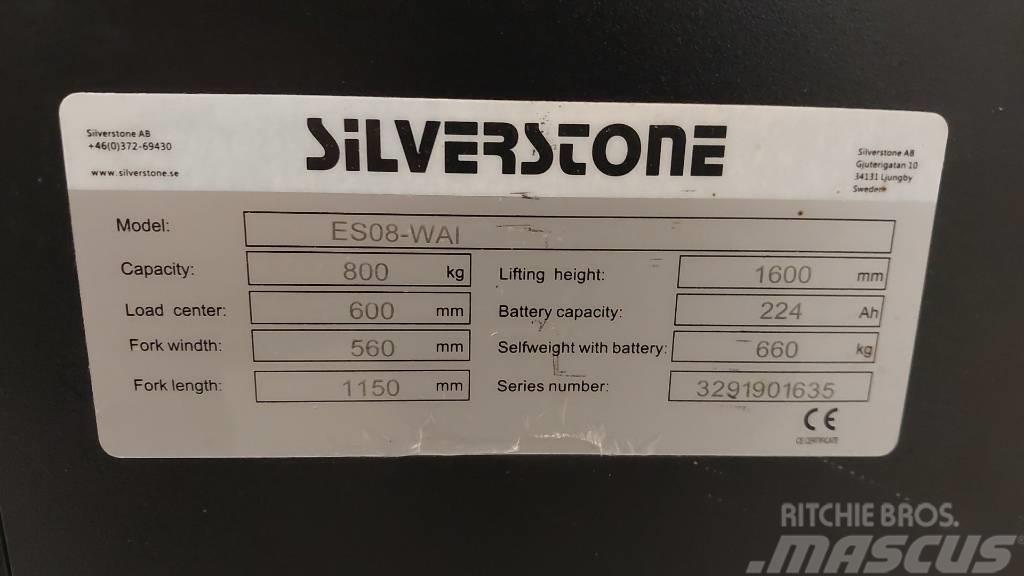 Silverstone ledestabler med initialløft 1,6 m løftehøyde Ručni električni viljuškar