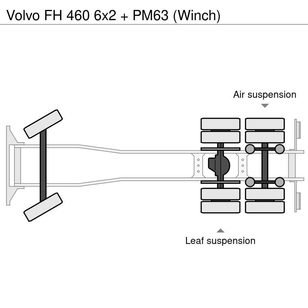 Volvo FH 460 6x2 + PM63 (Winch) Polovne dizalice za sve terene