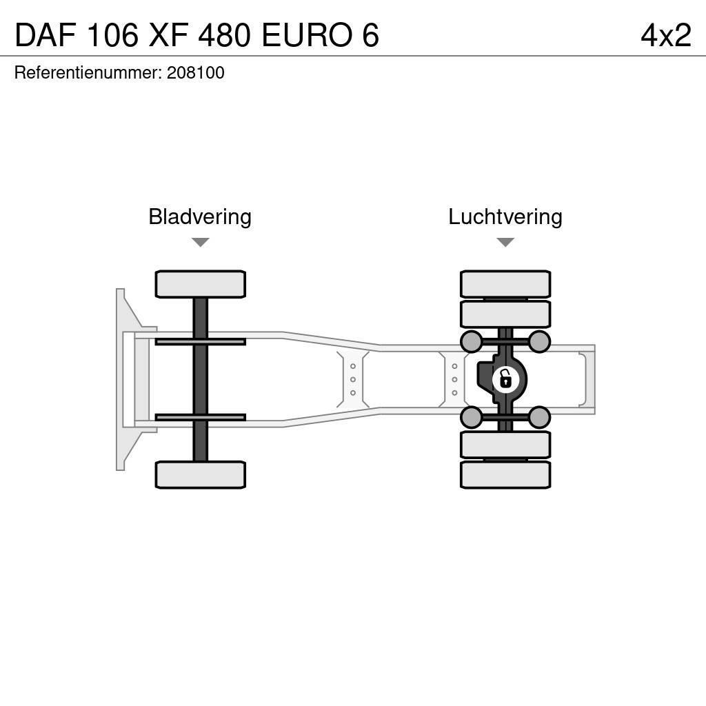 DAF 106 XF 480 EURO 6 Tegljači