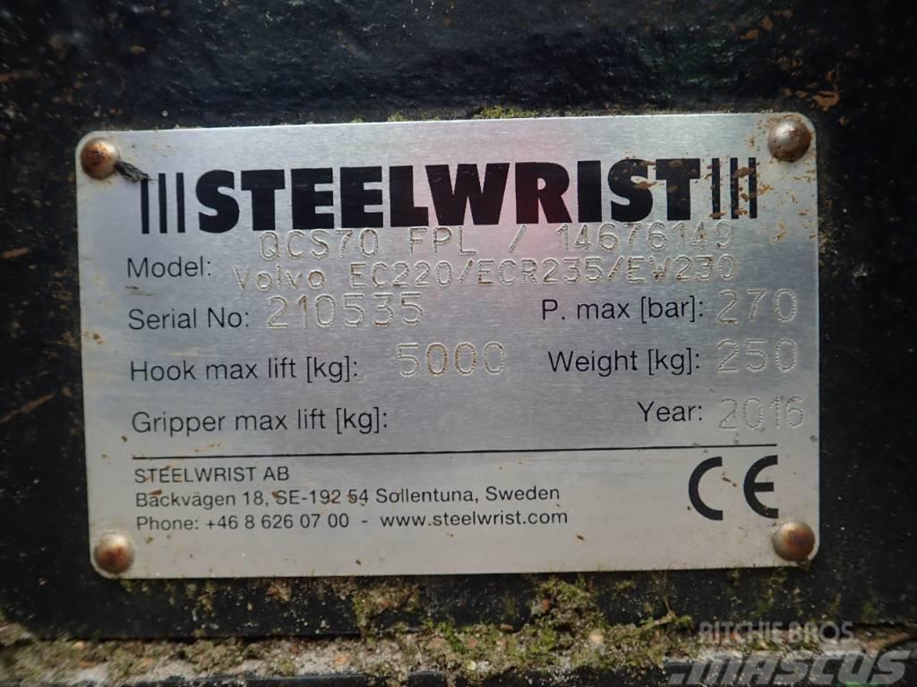Steelwrist hydr. Schnellwechsler S70 mit Lasthaken passend fü Brze spojke