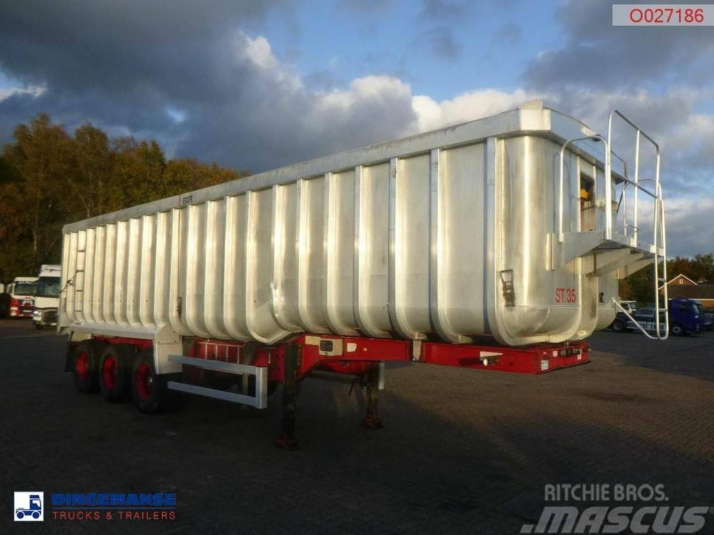 Montracon Tipper trailer alu 53.6 m3 + tarpaulin Kiper poluprikolice