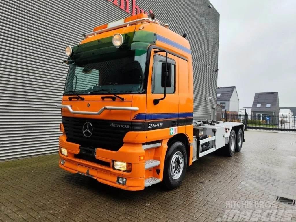 Mercedes-Benz Actros 2648 V8 6x4 Hiab Multilift 20 Tons Hooklift Rol kiper kamioni sa kukom za podizanje tereta