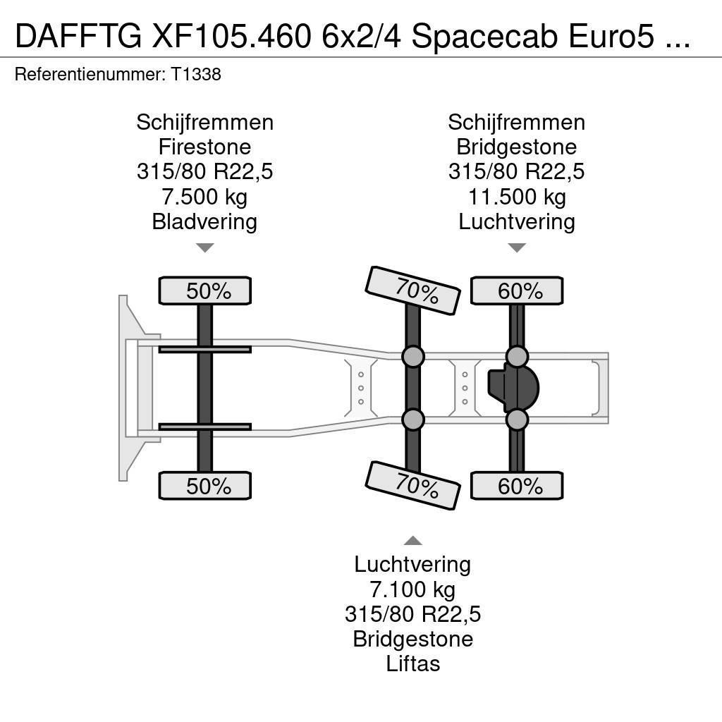 DAF FTG XF105.460 6x2/4 Spacecab Euro5 ATe - Automatic Tegljači