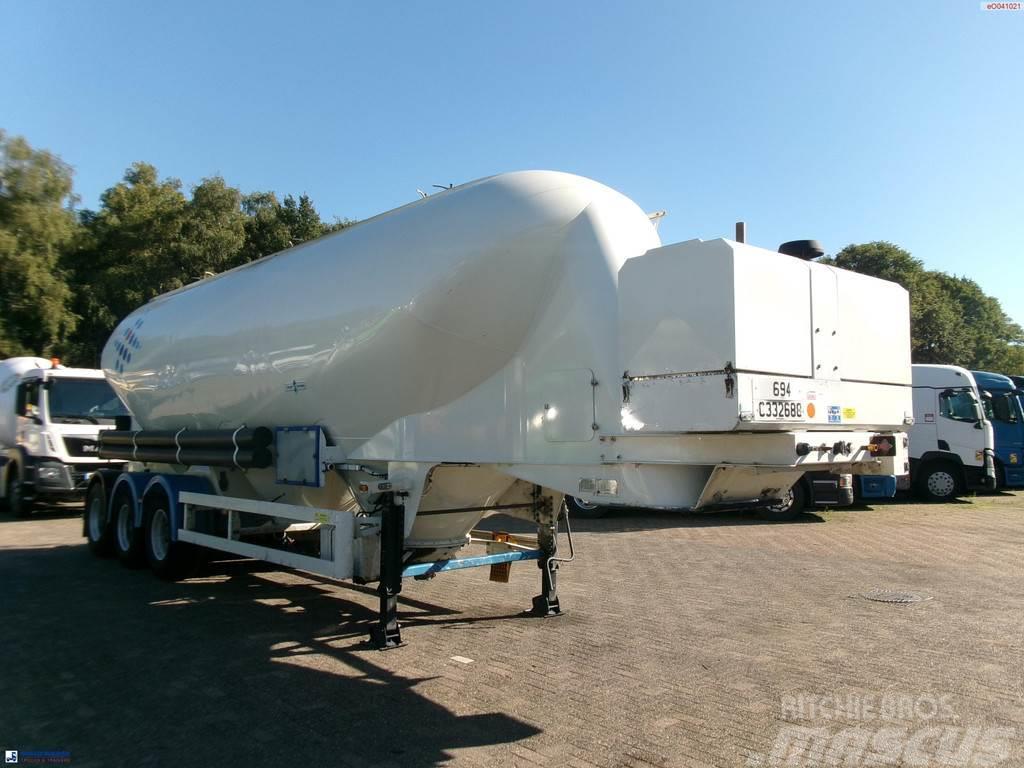 Spitzer Powder tank alu 43 m3 / 1 comp + compressor Poluprikolice cisterne