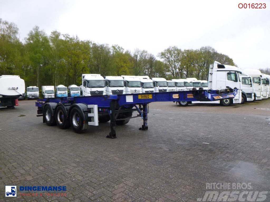 Dennison 3-axle container trailer 20-30-40-45 ft Kontejnerske poluprikolice