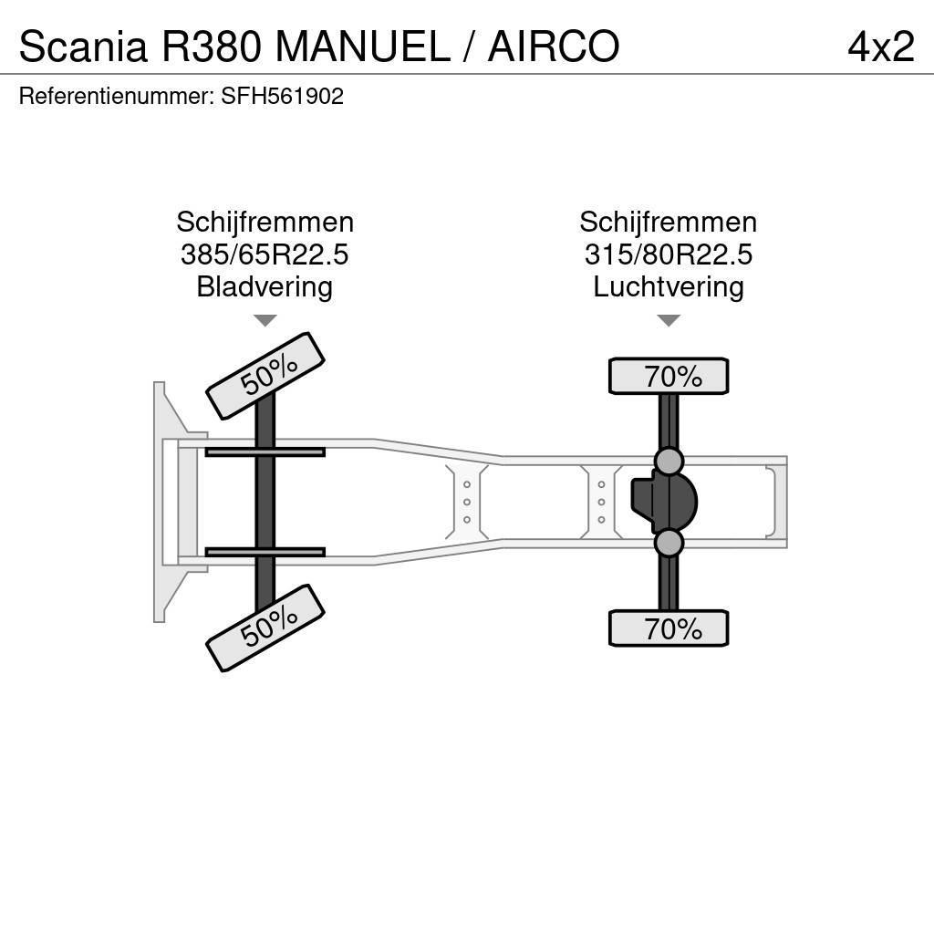 Scania R380 MANUEL / AIRCO Tegljači