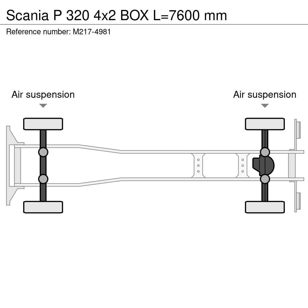 Scania P 320 4x2 BOX L=7600 mm Sanduk kamioni
