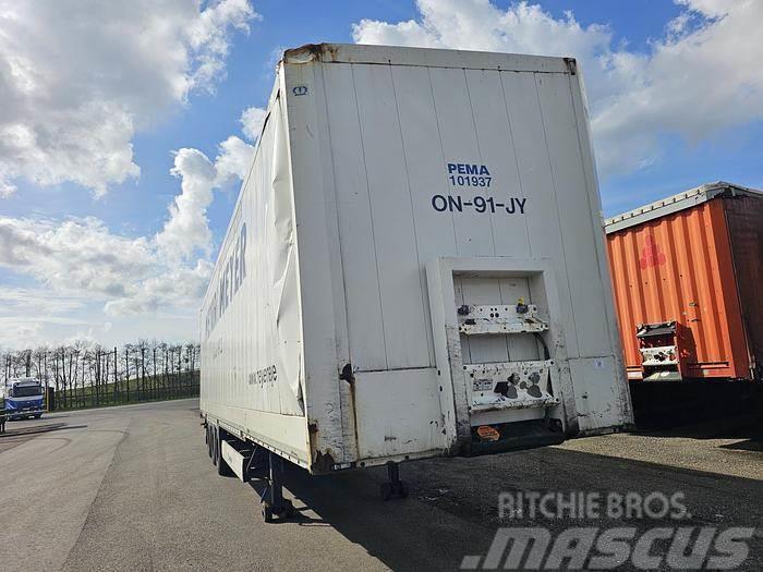 Krone sd | 3 axle mega closed box trailer| damage in fro Ostale poluprikolice