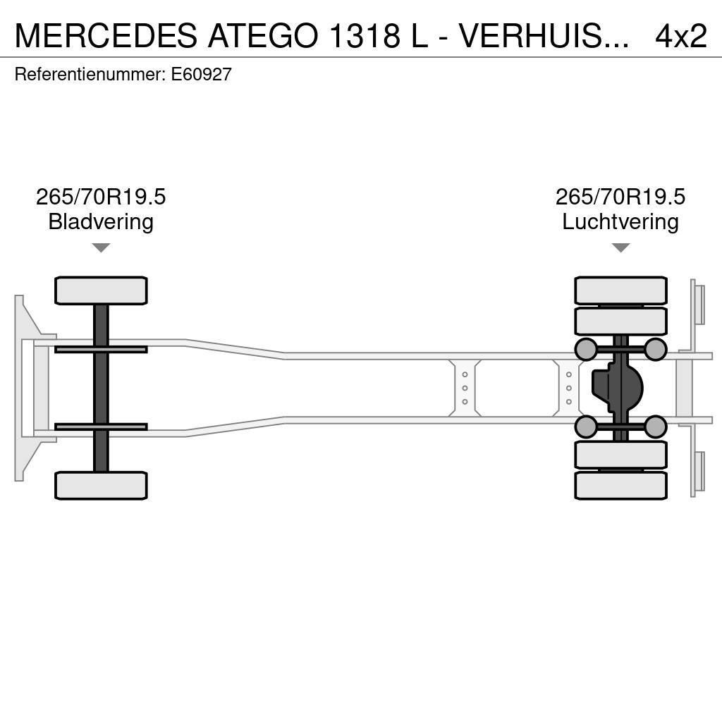 Mercedes-Benz ATEGO 1318 L - VERHUISLIFT Sanduk kamioni