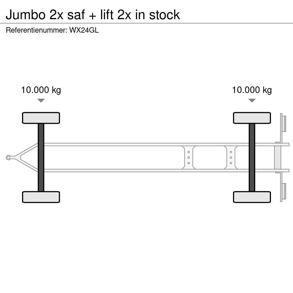 Jumbo 2x saf + lift 2x in stock Prikolice sa sandukom