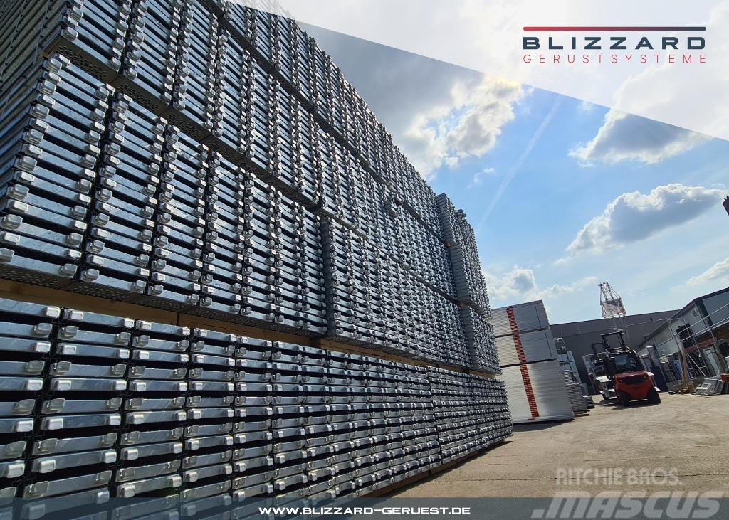  163 m² neues Fassadengerüst mit Stahlböden Blizzar Oprema za skele