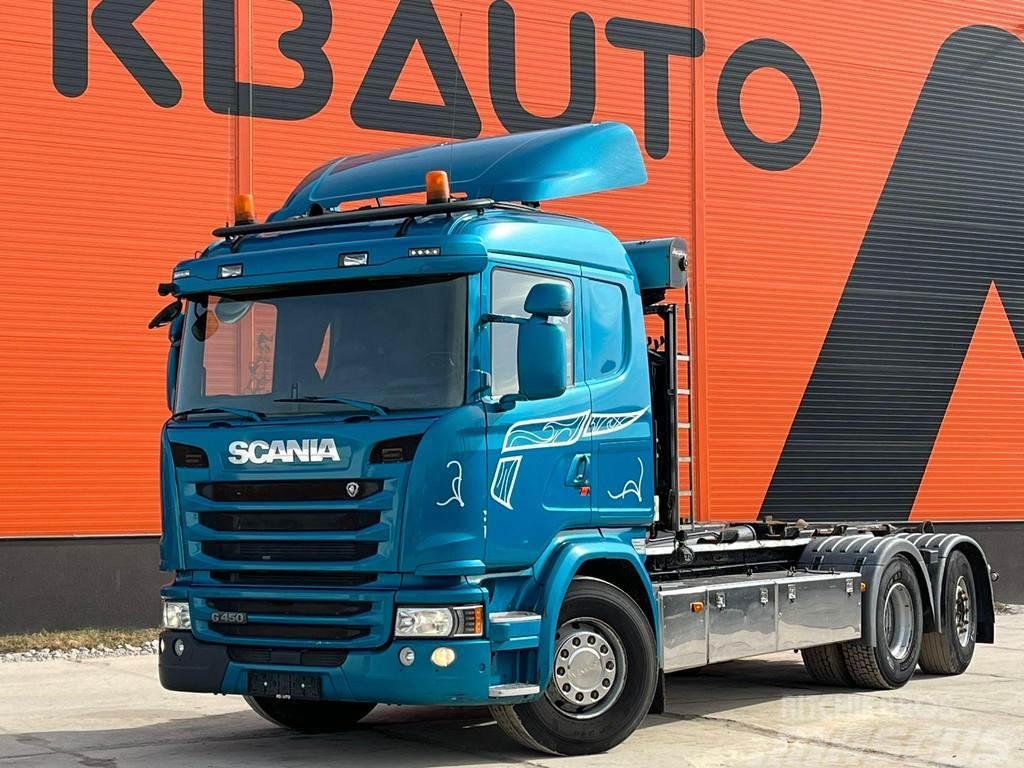 Scania G 450 6x2*4 HIAB XR 20 ton / L=5300 mm Rol kiper kamioni sa kukom za podizanje tereta