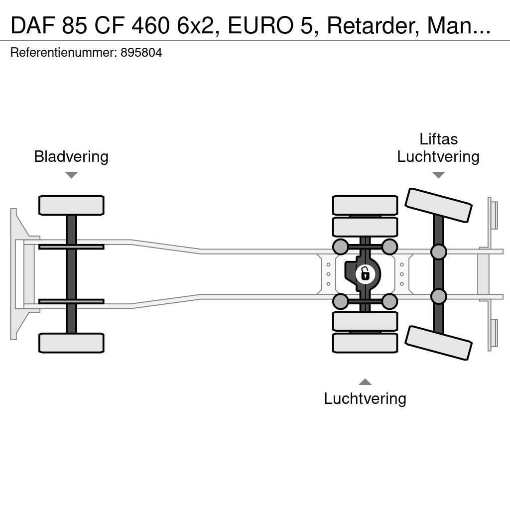 DAF 85 CF 460 6x2, EURO 5, Retarder, Manual, Fassi, Re Kamioni sa otvorenim sandukom
