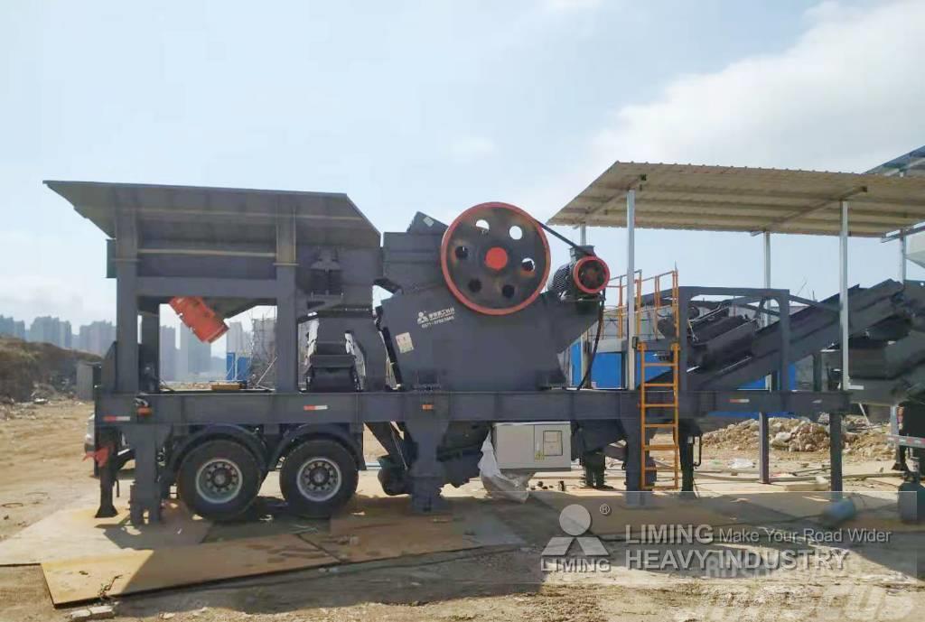 Liming 100-200tph mobile jaw crusher with screen & hopper Mobilne drobilice