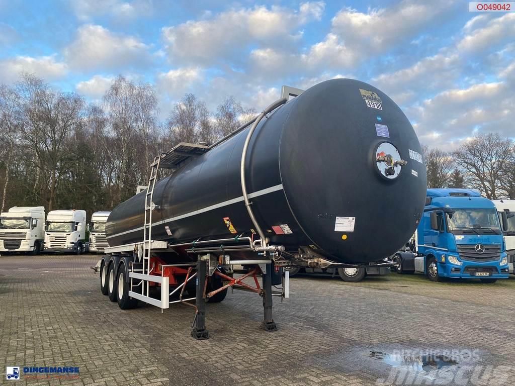 Magyar Bitumen tank inox 31 m3 / 1 comp + mixer / ADR 26/ Poluprikolice cisterne