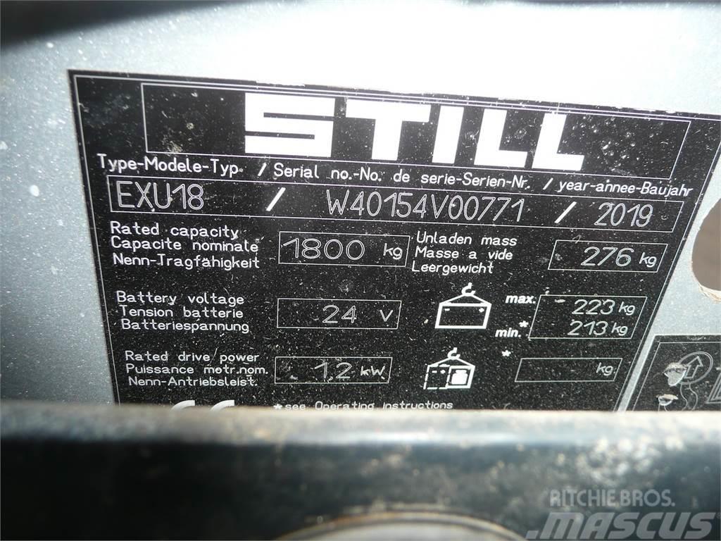 Still EXU 18 Nisko podizni električni viljuškar