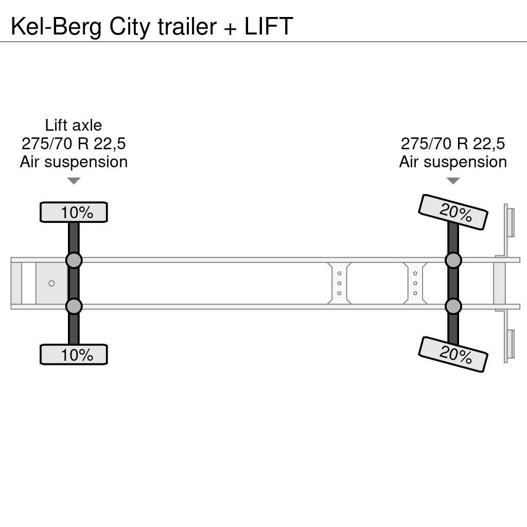 Kel-Berg City trailer + LIFT Poluprikolice sa ciradom