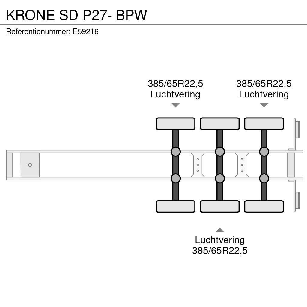 Krone SD P27- BPW Sanduk poluprikolice