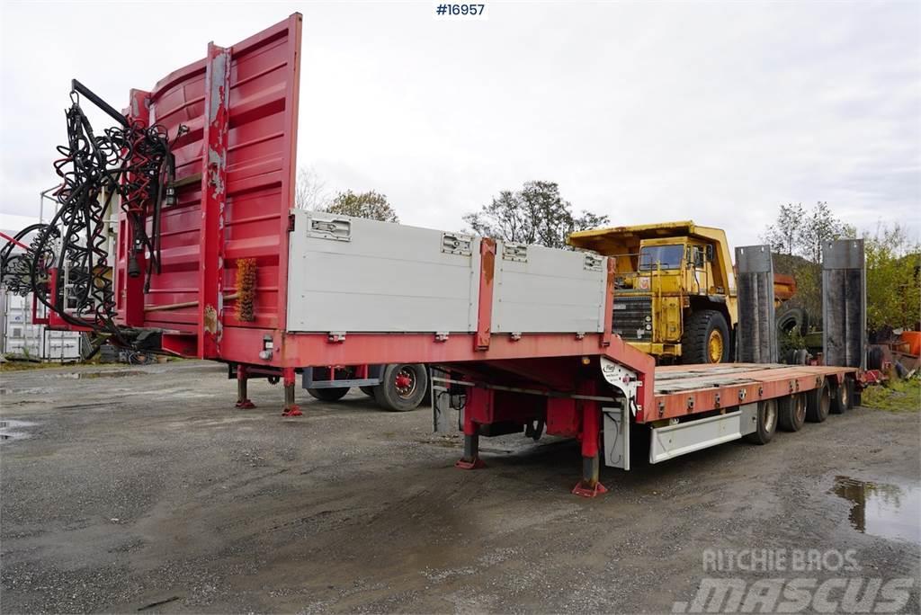 Damm 4 axle machine trailer with ramps and manual widen Ostale prikolice