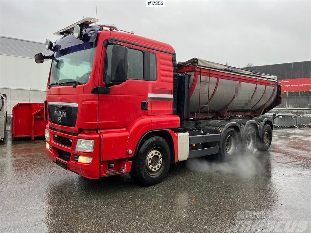 MAN TGS 35.480 asphalt truck 8x4 w/ hydraulic canopy a Ostali kamioni