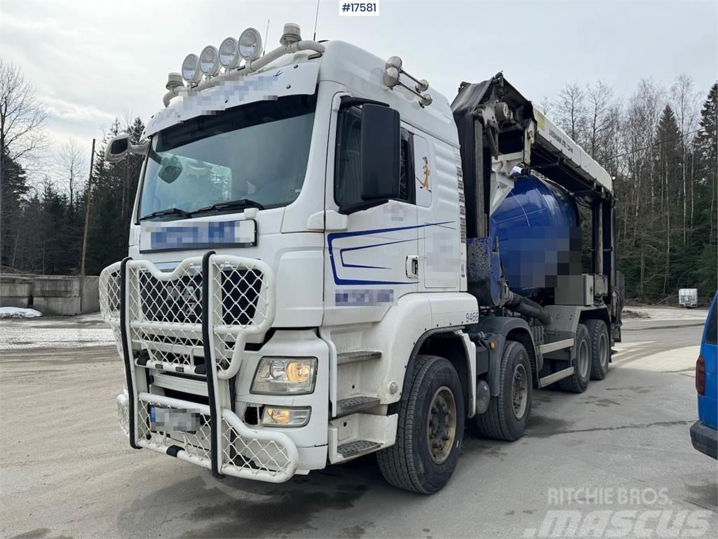 MAN TGS 35.540 8x4 concrete truck with band WATCH VIDE Kamioni mešalice za beton