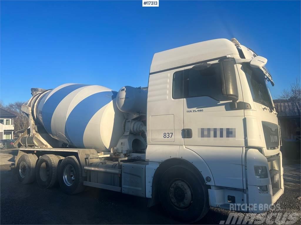 MAN TGX 35.480 8x4 Concrete truck w/ Putzmeister super Kamioni mešalice za beton