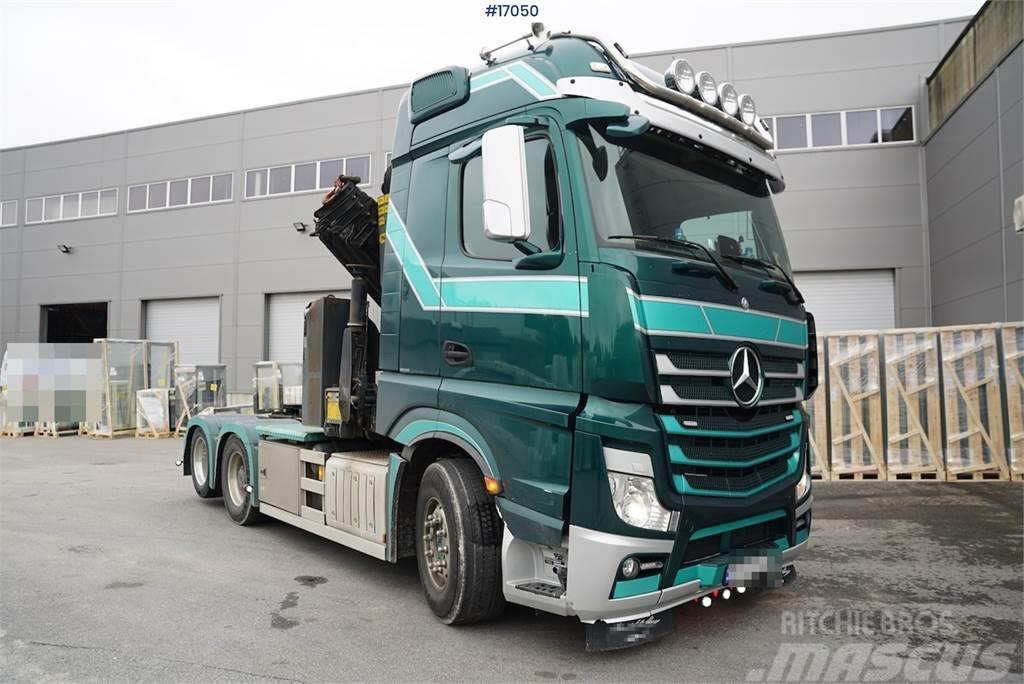 Mercedes-Benz Actros 2663 with 23t/m crane. Well equipped Kamioni sa kranom