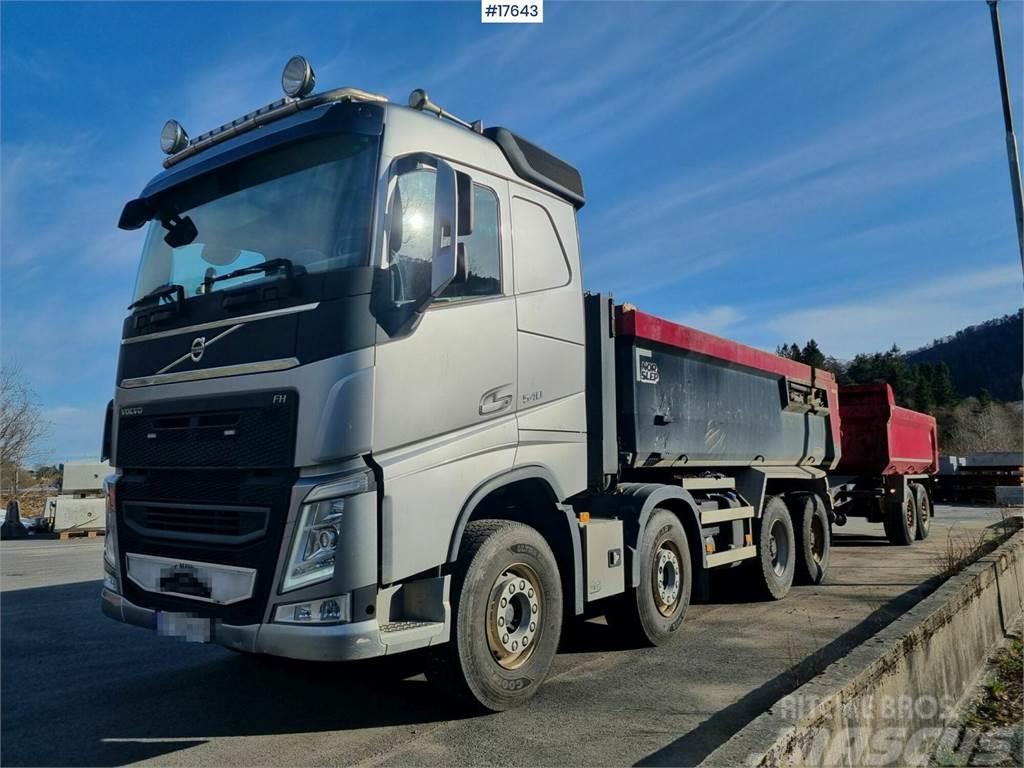 Volvo FH 540 8x4 with low mileage for sale with tipper. Kiperi kamioni
