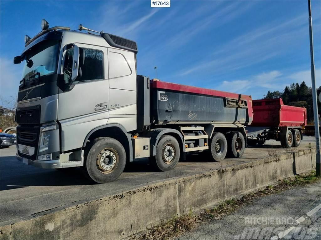 Volvo FH 540 8x4 with low mileage for sale with tipper. Kiperi kamioni