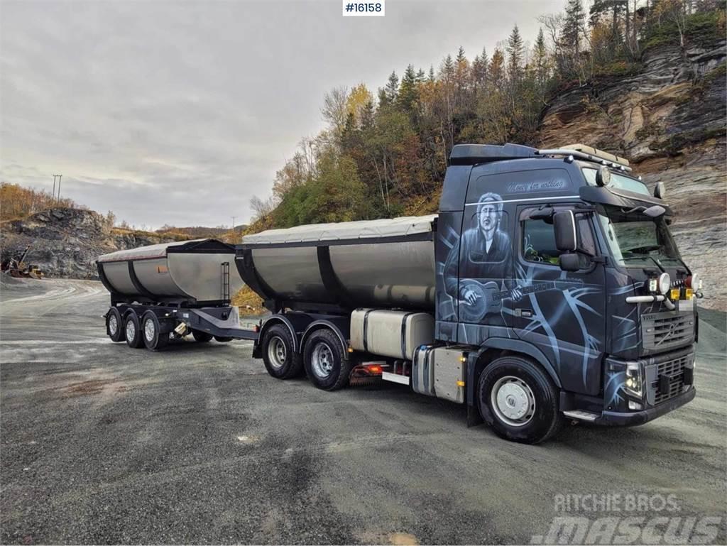 Volvo FH16 660 6x4 snow rigged asphalt truck w/ 2007 M&V Kiperi kamioni