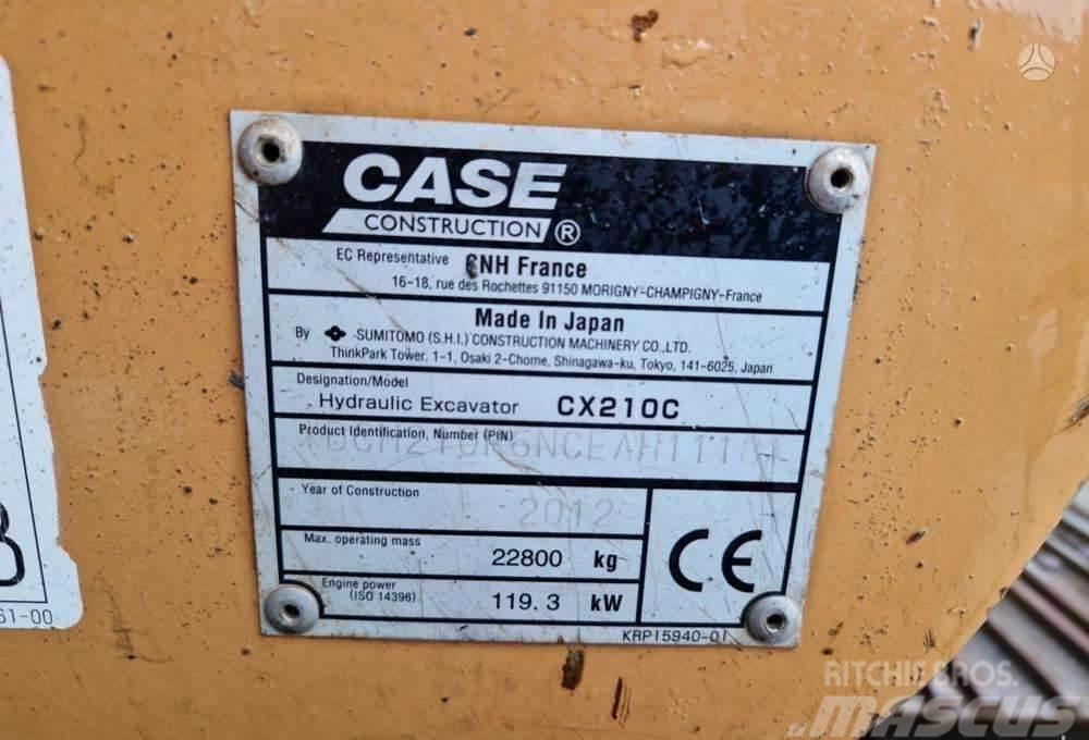 CASE CX210C garantija 300val jau LT Bageri guseničari