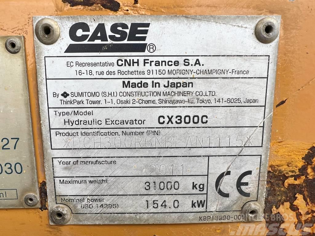 CASE CX300C - Dutch Machine / CE + EPA Bageri za prenos primarnih/sekundarnih sirovina