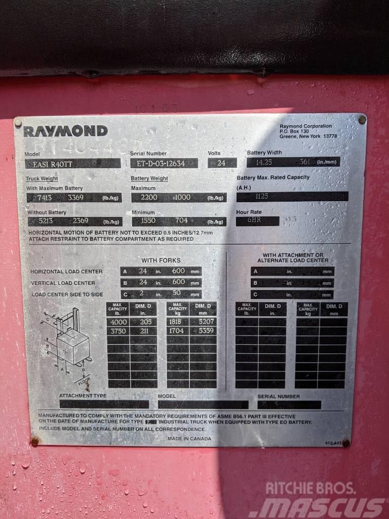 Raymond R40TT Električni viljuškari