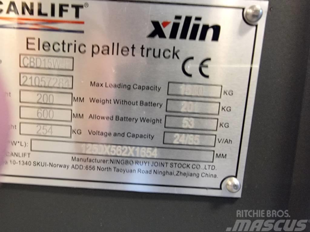 Xilin CBD15W-E -1,5 tonns palletruck med vekt (PÅ LAGER) Nisko podizni električni viljuškar