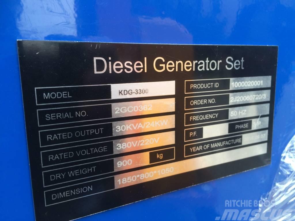 Kubota powred diesel generator set sq 3300 KOVO Dizel generatori