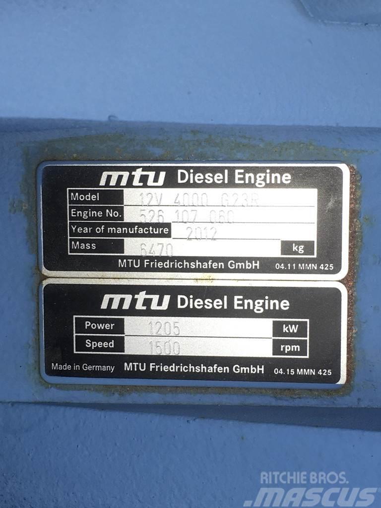 MTU 12V4000 G23R GENERATOR 1550KVA USED Dizel generatori