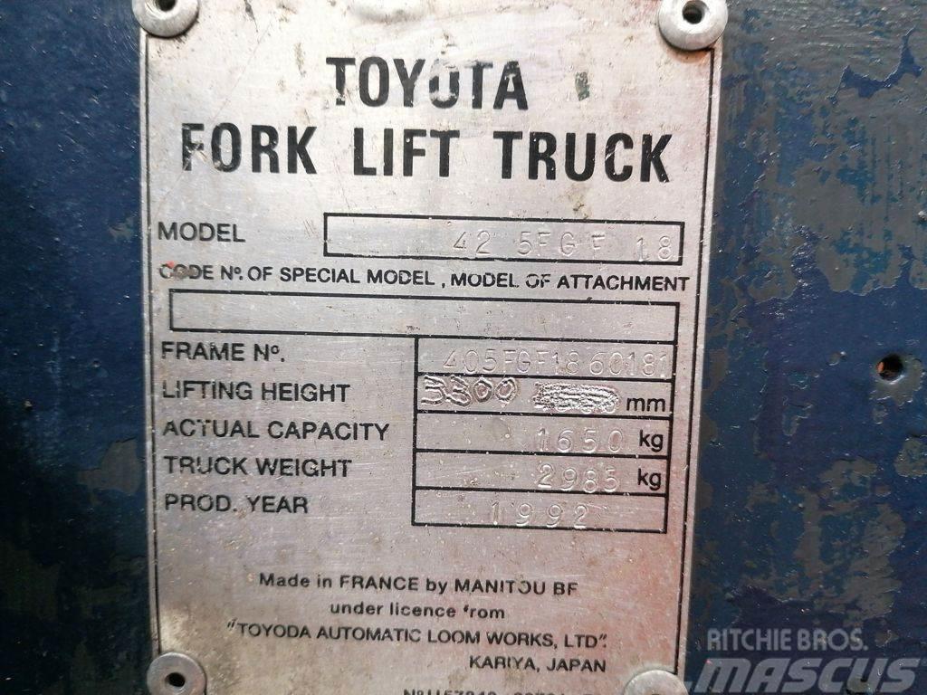 Toyota 42-5FGF18 Plinski viljuškari