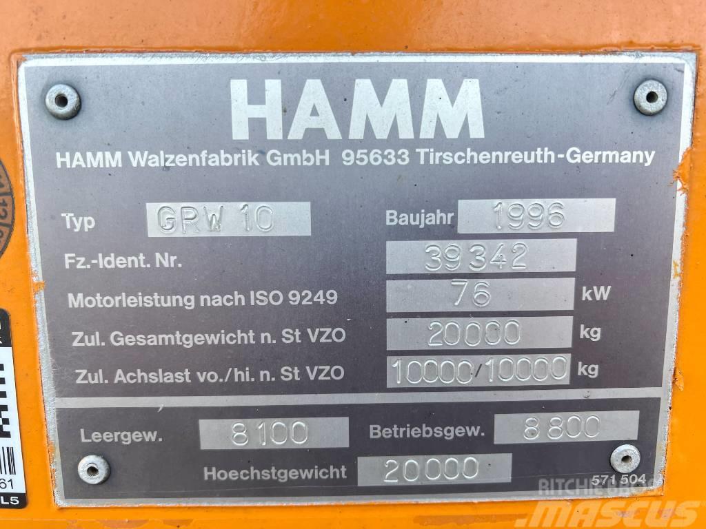 Hamm GRW 10 Good Working Condition Gumeni valjci na točkovima